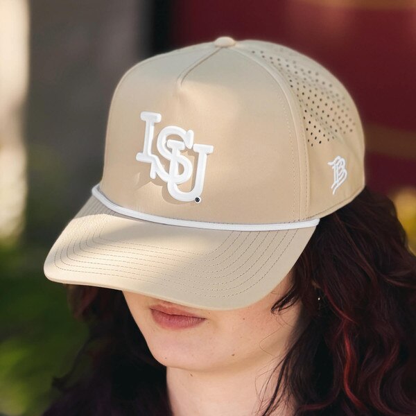Branded Bills ISU Tan Adjustable Rope Hat front